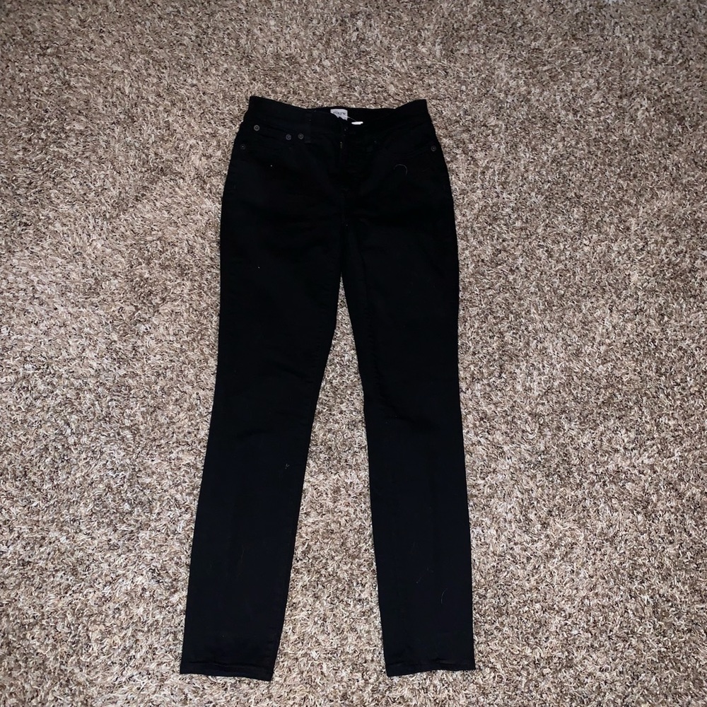Black J Crew skinny jeans